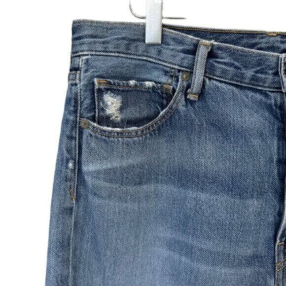 Vince | Medium Wash High Rise Distressed Denim Jeans Size 31 - Picture 7 of 12